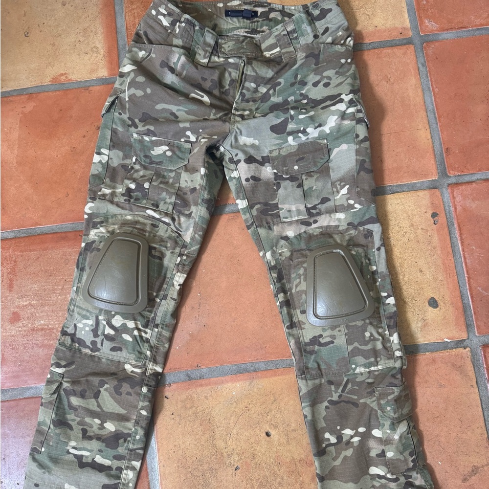 Camouflage Tactical Pants with Knee Protection